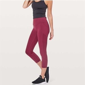 lululemon athletica Burgundy Leggings